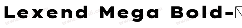 Lexend Mega Bold字体转换